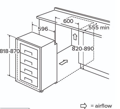 CDA FW284 Integrated Freezer