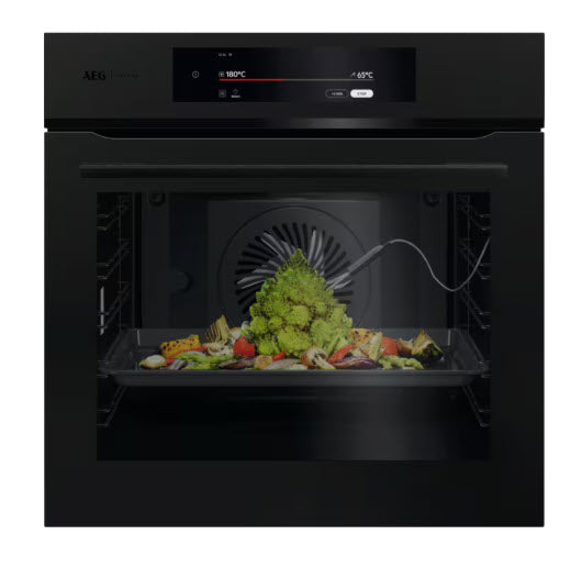 AEG PO9000PT 9000 ProAssist Pyrolytic Self Clean Built-in Oven 71 l A++ Matt Black