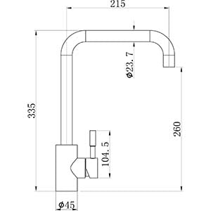 CDA TC61SS Single Lever Quad Spout