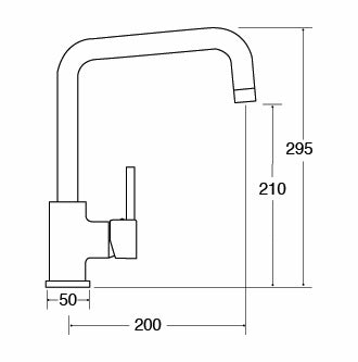 CDA TC66CH Single Flow Tap With Quad Spout