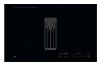 AEG NCH84C23AB Sense Fry 80 cm Induction Extractor Hob Combo Hob