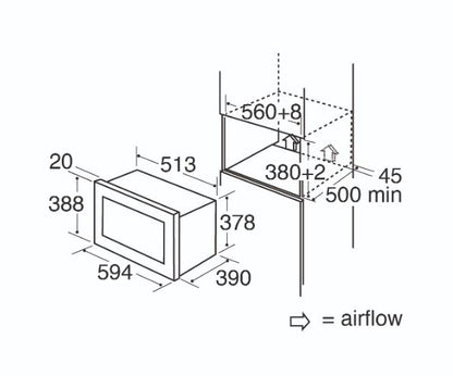 CDA VM452SS Built-in Microwave Oven with Grill and Oven