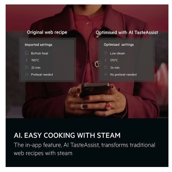 AEG NBP8S731AB 8000 Meal Assist with Steam Pro Integrated Oven 70 l A++ Black