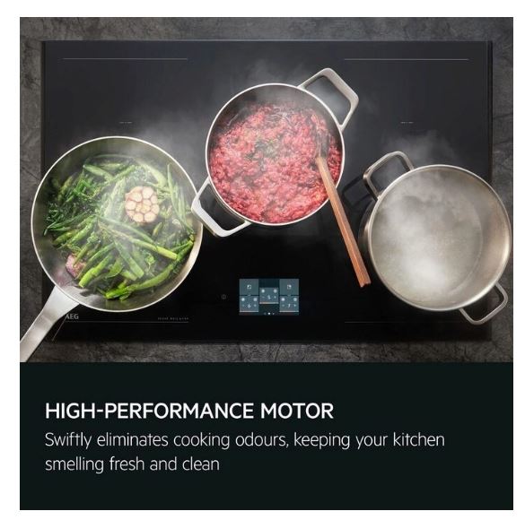 AEG GI87D91CB Island Hood 90 cm cm 55 dB with Hob2Hood