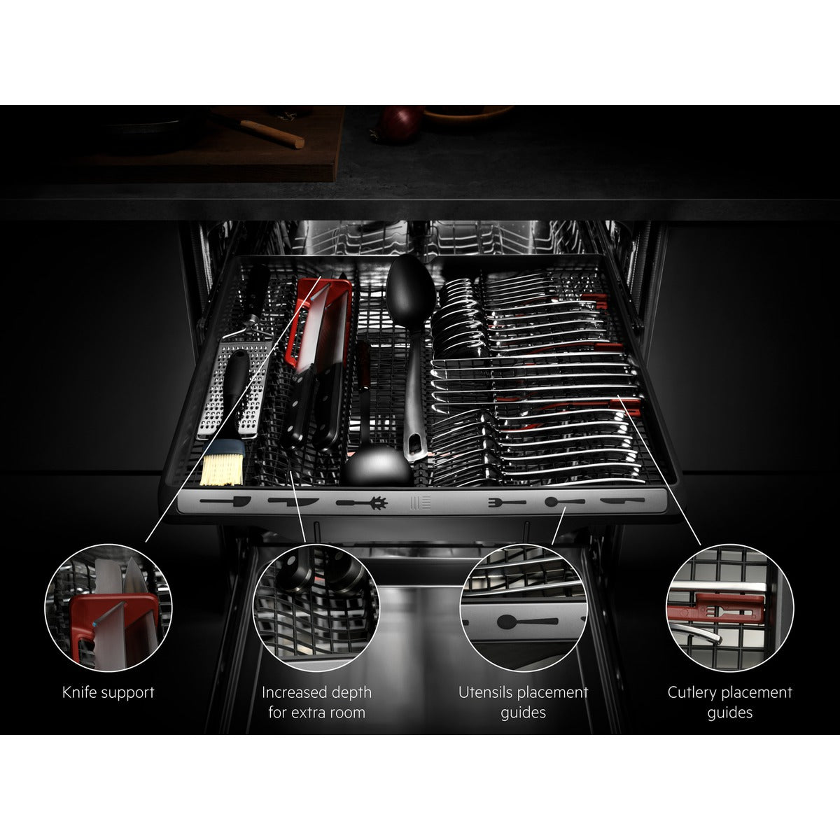 AEG FSE77738P Fully Integrated Dishwasher – 14 Place Settings, AirDry, Energy Class A