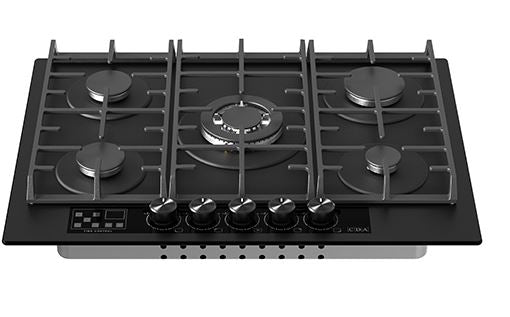 CDA HVG731MB Gas On Glass Hob