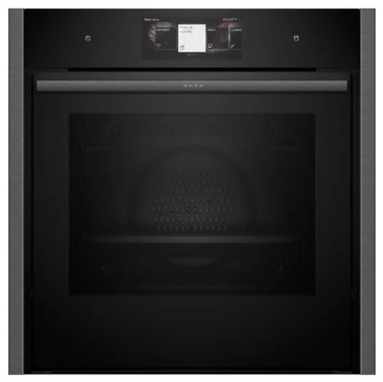 Neff B64VT73G0B N90 Slide & Hide Pyrolytic VarioSteam Single Oven- GRAPHITE