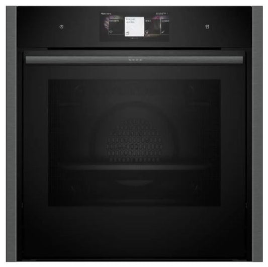 Neff B64VT73G0B N90 Slide & Hide Pyrolytic VarioSteam Single Oven- GRAPHITE