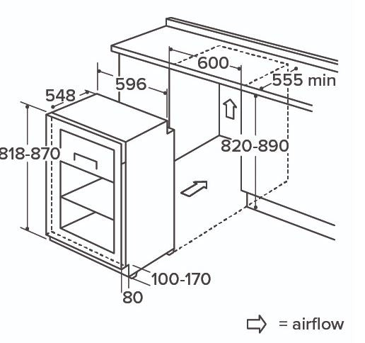 CDA FW254 Integrated Under Counter