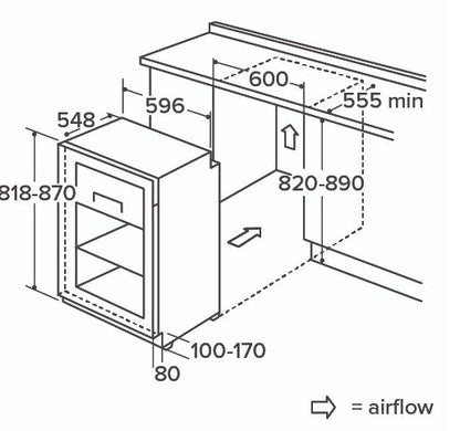 CDA FW254 Integrated Under Counter