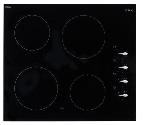 CDA HC6312FR Ceramic Four Zone Hob