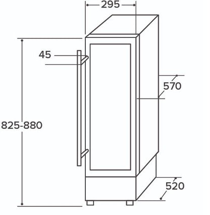 CDA FWC304SS Freestanding Wine cooler