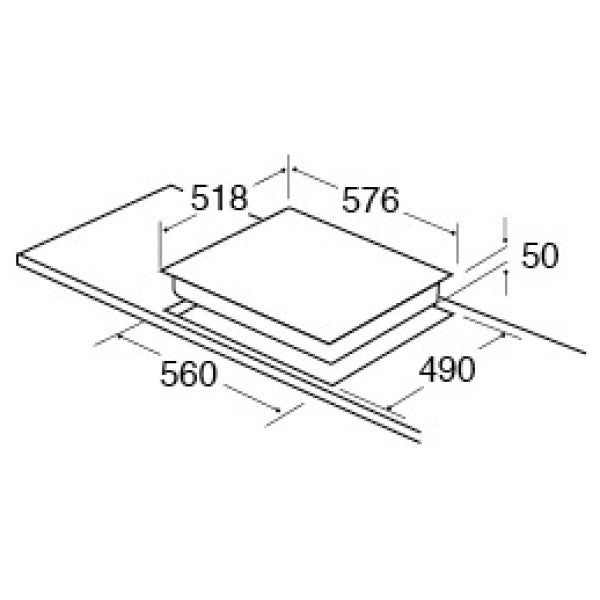 CDA HN6112FR 60cm Induction Hob