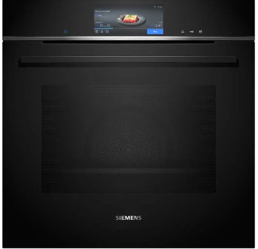 Siemens HS758G3B1B iQ700, Built-in oven with steam function, 60 x 60 cm, Black