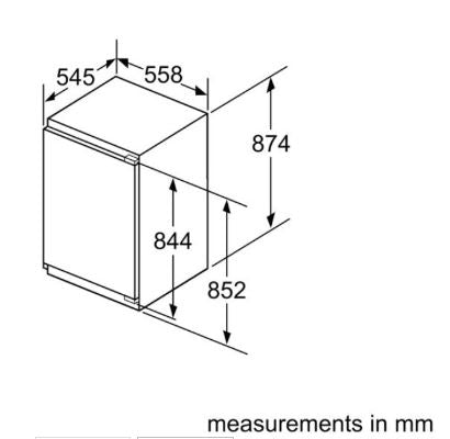 Neff GI1216DE0 88cm Integrated In Column Freezer