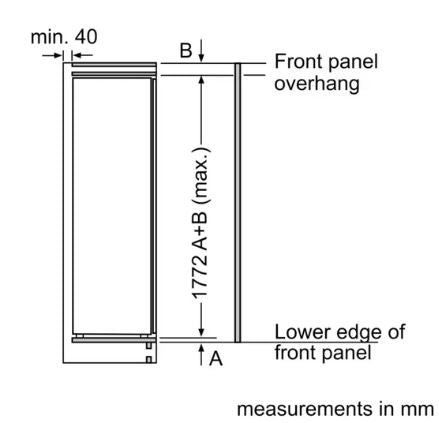 Neff KI1811SE0G 177cm N30 Integrated In Column Larder Fridge