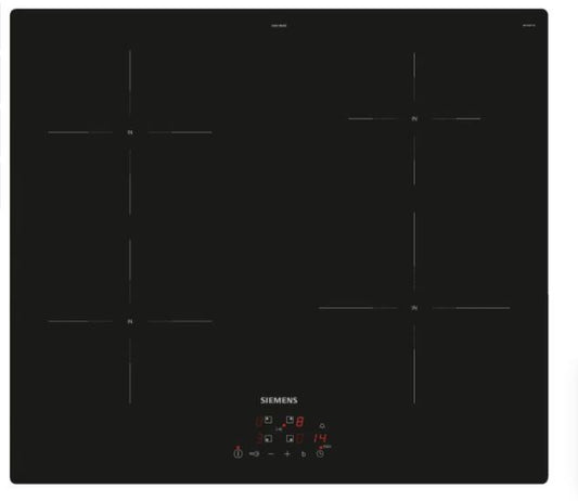 Siemens EU611BEB5E iQ100, Induction hob, 60 cm, Black,