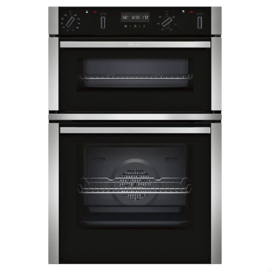 Neff U2ACM7HH0B N50 Pyrolytic CircoTherm Built In Double Oven STAINLESS STEEL