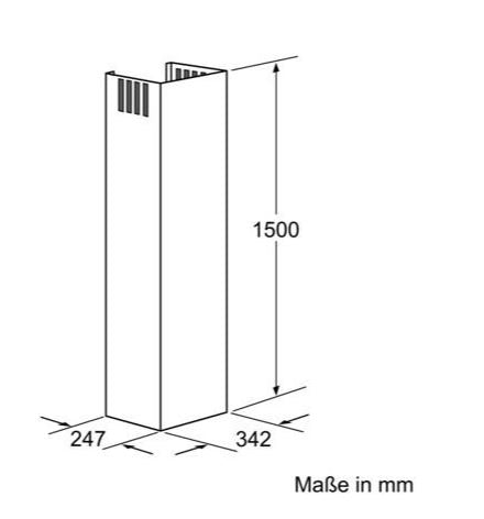 Bosch DHZ1233 Chimney Extension 1500mm