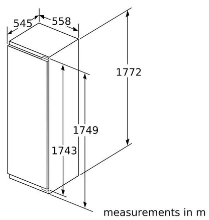 Neff GI7815NE0 177cm Integrated In Column Frost Free Freezer