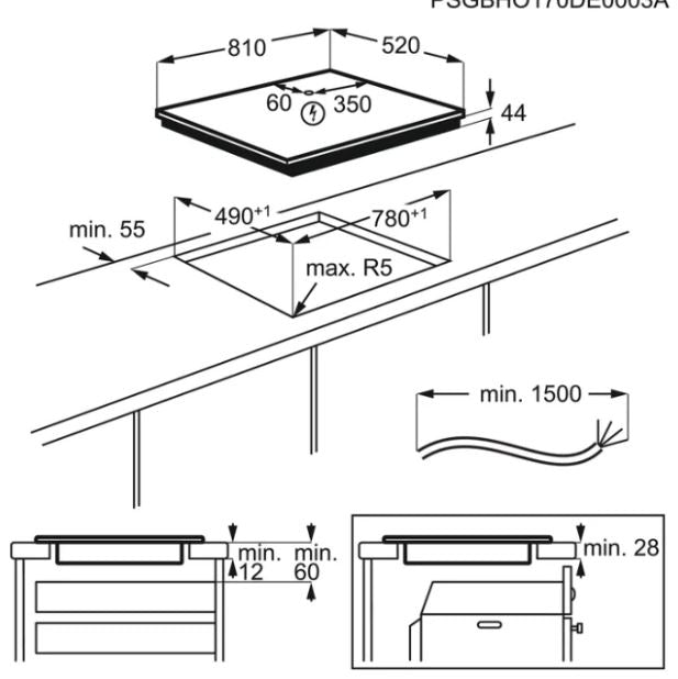 AEG IKE85651FB Induction Hob With Active 80cm