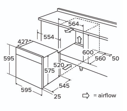 CDA SL100SS Built In Electric Single Oven Stainless Steel