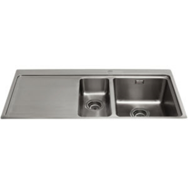 Picture of CDA KVF22LSSCDA ONE AND A HALF BOWL FLUSH-FIT SINK WITH LEFT HAND DRAINER