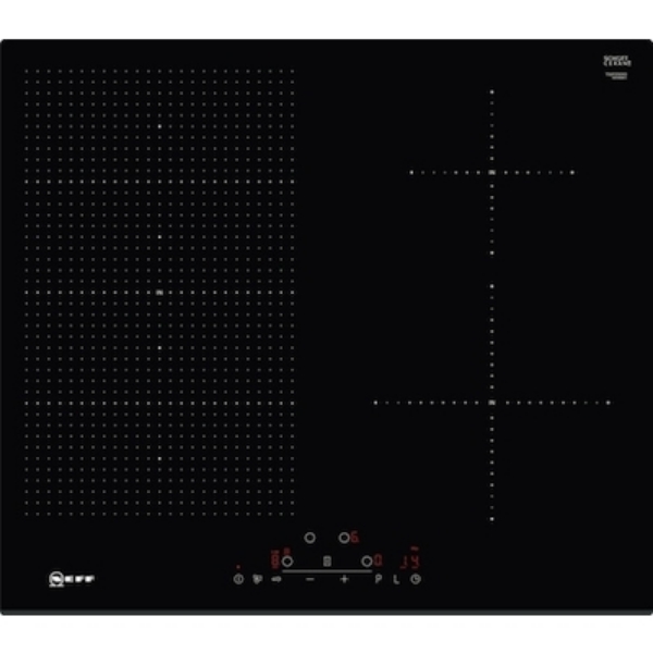 Picture of Neff T56FD50X0 Black Glass 4 Zone Induction Hob