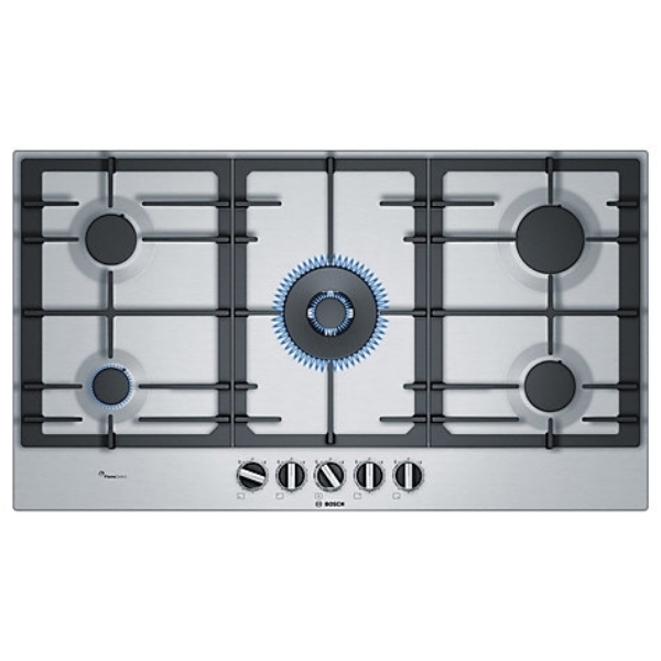 Picture of Bosch PCR9A5B90  Integrated Gas Hob, Stainless Steel 90cm