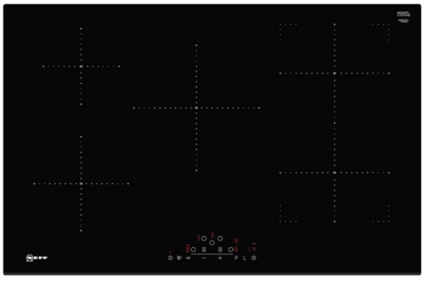 Picture of Neff T48FD23X2 80cm Frameless CombiZone Induction Hob – BLACK