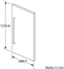 Picture of Bosch KFZ40SX0 Stainless steel door panel