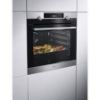 Picture of AEG BPK55636PM SteamBake Single Oven with Pyrolytic Cleaning In Stainless Steel