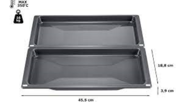 Picture of Siemens HZ530000 Slim universal pan, 39 x 455 x 188 mm, Grey