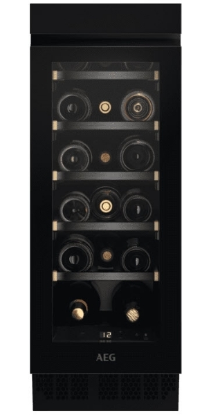 Picture of AEG AWUS018B7B 82cm Built In Wine Cellar In Black