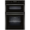 Picture of Neff U2ACM7HG0B N50 PYROLYTIC CIRCOTHERM BUILT IN DOUBLE OVEN –  Graphite Grey
