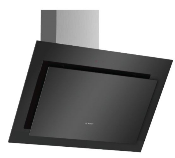 Picture of DWK87CM60B Bosch 80cm Angled Glass Wall Hood
