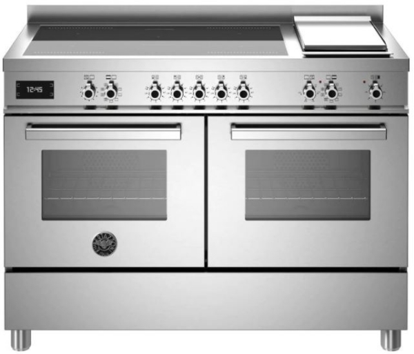 Picture of BERTAZZONI PRO125IG2EXT 120CM PROFESSIONAL INDUCTION RANGE COOKER – STAINLESS STEEL