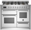 Picture of Bertazzoni PRO116L3EXT 110cm Professional XG Dual Fuel Range Cooker – STAINLESS STEEL