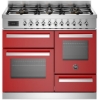 Picture of Bertazzoni PRO106L3EROT 100cm Professional XG Dual Fuel Range Cooker – RED