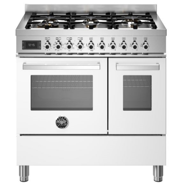 Picture of Bertazzoni PRO96L2EBIT 90cm Professional Dual Fuel Range Cooker – WHITE
