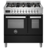 Picture of Bertazzoni PRO96L2ENET 90cm Professional Dual Fuel Range Cooker – BLACK