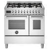 Picture of Bertazzoni PRO96L2EXT 90cm Professional Dual Fuel Range Cooker – STAINLESS STEEL