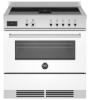 Picture of Bertazzoni PROCH94I1EBIT 90cm Professional Air-Tec Induction Range Cooker With Integrated Extraction – WHITE
