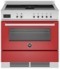 Picture of Bertazzoni PROCH94I1EROT 90cm Professional Air-Tec Induction Range Cooker With Integrated Extraction – RED