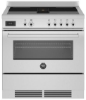 Picture of Bertazzoni PROCH94I1EXT 90cm Professional Air-Tec Induction Range Cooker With Integrated Extraction – STAINLESS STEEL