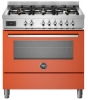 Picture of Bertazzoni PRO96L1EART 90cm Professional Dual Fuel Range Cooker – ORANGE