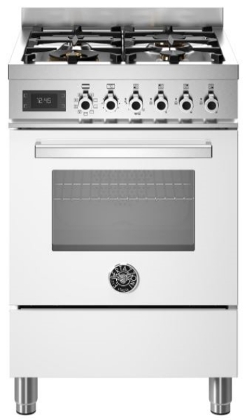 Picture of Bertazzoni PRO64L1EBIT 60cm Professional Dual Fuel Cooker – WHITE