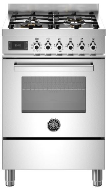Picture of Bertazzoni PRO64L1EXT 60cm Professional Dual Fuel Cooker – STAINLESS STEEL