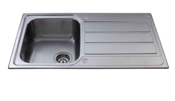 Picture of CDA KA50SS 1.0 Bowl Stainless Steel Reversible Kitchen Sink & Waste