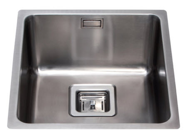 Picture of CDA KSC23SS 1.0 Bowl Satin Stainless Steel Undermount Kitchen Sink & Waste